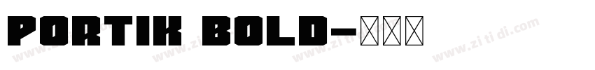Portik Bold字体转换